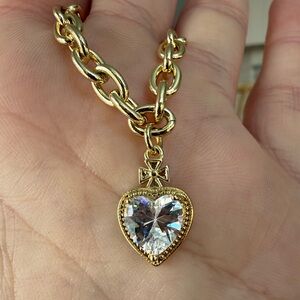 18k GP Heart Pendant Necklace
